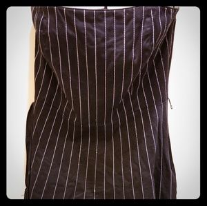 Strapless striped dress